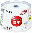 ���z�U�d�� That's DVD-R�f�[�^�p 16�{��4.7GB �ՖʃA�N�A�z���C�g ���C�h�v�����^�u�� �X�s���h���P�[�X50���� DR-47AWWY50BN