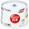 ���z�U�d�� That's DVD-R�f�[�^�p 16�{��4.7GB �ՖʃA�N�A�z���C�g ���C�h�v�����^�u�� �X�s���h���P�[�X50���� DR-47AWWY50BN