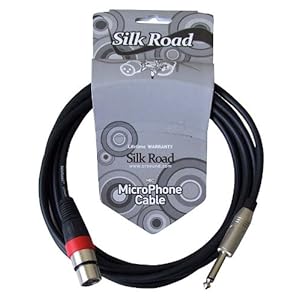 【クリックで詳細表示】Silk Road LM204-3 マイクケーブル XLRメス-フォン 3メートル