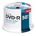 �C���[�V���� DVD-R�f�[�^�p 1-16X �v�����^�u���z���C�g �X�s���h��50�������S�Ȃ� DVD-R4.7PWBX50SNL