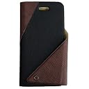 オウルテック iPhone4/4S用 マジックテープ式手帳型ケース OWL-CVIP09(BR)