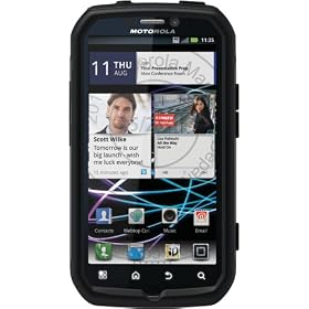 OtterBox au MOTOROLA PHOTON ISW11M ELECTRIFY Commuter Case with Screen Protector, Black �I�b�^�[�{�b�N�X �R�~���[�^�[�E�P�[�X �i�t���ی�V�[�g���j �u���b�N MOT4-PHTN4-20-E4OTR