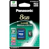 Panasonic microSDHC�J�[�h 8GB RP-SM08GFJ1K�p�i�\�j�b�N�ɂ��