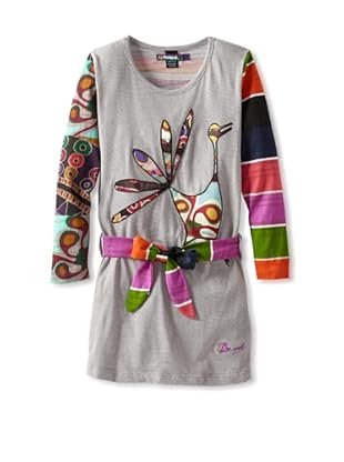 Desigual Girl's Long Sleeve Tunic Dress (Multi Print)