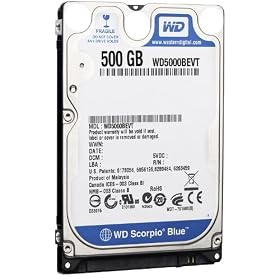WESTERN DIGITAL 2.5�C���`����HDD Serial-ATA 5400rpm 500GB 8MB WD5000BEVT