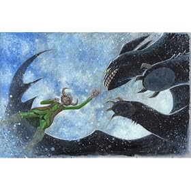 �G��@�uHow to Train Your Dragon�v�@�q�b�N�ƃh���S���@�i�q�b�N�ƃh���S�����j�@DreamWorks Animation Fine Art �h���[�����[�N�X�A�j���[�V�����t�@�C���A�[�g