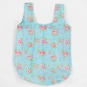 【クリックでお店のこの商品のページへ】ショッピングエコバッグ ローズ(ブルー)