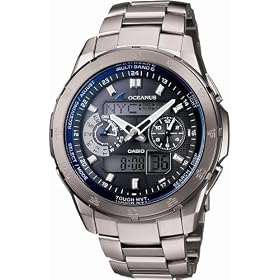 [�J�V�I]CASIO �r���v OCEANUS �I�V�A�i�X Digital Analog Combination World Time ���[���h�^�C�� �^�t�\�[���[ �d�g���v TOUGH MVT MULTIBAND6 OCW-T400TD-1AJF �����Y