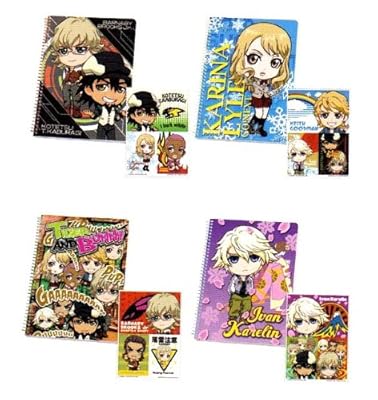  一番くじきゅんキャラわーるど TIGER & BUNNY #01 G賞 ノート&ステッカー全4種セット