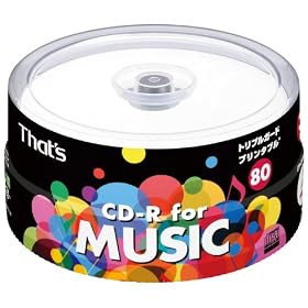 ���z�U�d�� That's CD-R���y�p 24�{��80�� ���C�h�v�����^�u�� �X�s���h���P�[�X30���� CDRA80WWY30BT