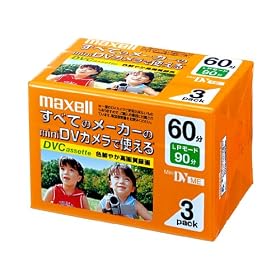 �����}�N�Z�� �^��pDV�J�Z�b�g �W���^��60��3���p�b�N �D�ꂽ�ϋv���ƐM�����𔭊� DVM60SEP.3P