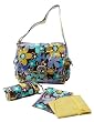 Kalencom Laminated Buckle Bag Funky Flowers �}�U�[�Y�o�b�O �ȃ��~�l�[�g�R�[�g KC0001-09