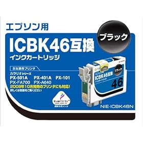 【クリックで詳細表示】G＆G EPSON ICBK46互換ブラック NIE-ICBK46N