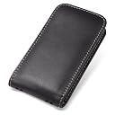 PDAIR レザーケース for iPhone 4S / 4 バーティカルポーチタイプ(ブラック) PALCIPOHN4V/BL