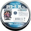 ���C������ Galaxy PC�f�[�^�p 8�{�� 2�w�� DVD+R DL 8.5GB �v�����^�u�� �z���C�g���[�x�� �X�s���h���P�[�X 10���p�b�N GX D+DL85 8XPW10PS