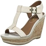 Hush Puppies Renown T Strap Leather Wedges Heels