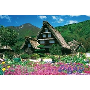【クリックで詳細表示】シンプルスタイル 1500ピース 白川郷-華やぐ季節- 15-009