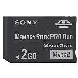  Sony - Memory Stick PRO Duo Mark2 - Carte mémoire flash (adaptateur Memory Stick DUO inclus) - 2 Go