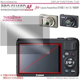 �v���K�[�h�`�e for Canon PowerShot S100 / IXY3 / 600F �h�w�䐫�ی����t�B���� / DCDPF-PGIX600F