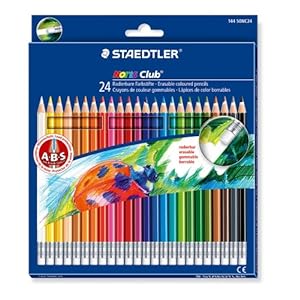 【クリックで詳細表示】ステッドラー ノリスクラブ 消せる色鉛筆24色セット 144 50NC24