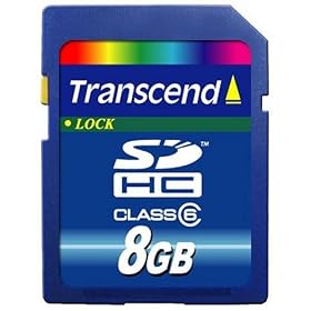 Transcend SDHC�J�[�h 8GB Class6 �i�v�ۏ� [�t���X�g���[�V�����t���[�p�b�P�[�W (FFP)] TS8GSDHC6E