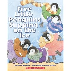 Five Little Penguins Slipping on the Ice