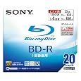 �\�j�[ �u���[���C�f�B�X�N �^��p BD-R �ǋL�^ 1�w 4�{�� 25GB 20���p�b�N �z���C�g���C�h�v�����g�G���A�̗p 20BNR1VBPS4 �\�j�[ (8���̊��z) 5,180