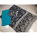Green Kalamkari Cotton Dress Material With Dupatta