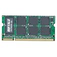 BUFFALO �m�[�gPC�p���݃����� PC2-6400 (DDR2-800) 2GB D2/N800-2G/E �o�b�t�@���[ (17���̊��z) 2,980