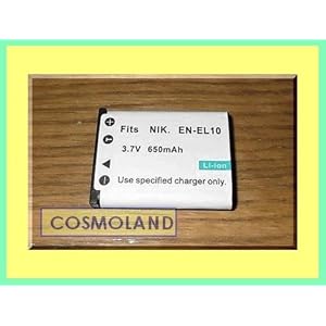 【クリックで詳細表示】EL10 ニコン COOLPIX S500/S200 対応、クイックチャージバッテリー / EN-EL10