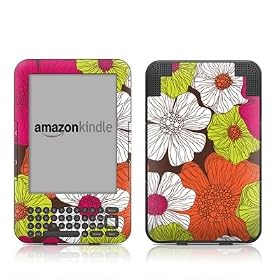 Amazon Kindle3�p�X�L���V�[���yBrown Flowers�z