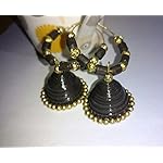 Black Paper Traditional Jhumki Earring