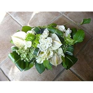 【クリックで詳細表示】【パラボッセ】【即日発送可】デザイナーにおまかせフラワーアレンジメント(ホワイト・グリーン系)8，400円 【誕生日・お中元・ギフトに】