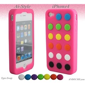 Ai-Style Series iPhone4 �V���R���P�[�X Type Swap�yAi4-Swap-Pink�z�s���N