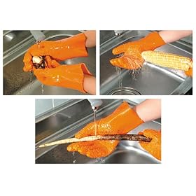 ジャガイモの皮がむける不思議なグローブ! ポテトグローブ