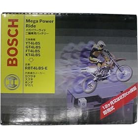 【クリックで詳細表示】ボッシュ：二輪車用高性能バッテリー メガパワーライド / RBT4L-BS