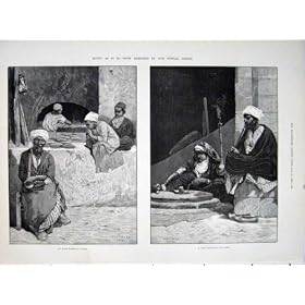 Egypt Sketches Montbard Cairo Arab Baker Corn Merchant