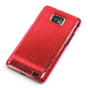 �y�S5�F�zDocomo Samsung Galaxy SII / S2 / SC-02C / i9100  ���^���P�[�X�@�n�[�g�J�o�[�@�G�ꂿ������݂������ʁ@Plastic Case for Galaxy SII  ���b�h�@�t���ی�t�B�����t�@(1767-3)