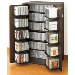 【クリックでお店のこの商品のページへ】鍵付収納名人(CD用)W59.5cm *両扉開きで内扉にも収納可能で安心の日本製