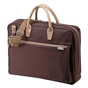 【クリックでお店のこの商品のページへ】SANWA SUPPLY BAG-CA1BR カジュアルPCバッグ ブラウン