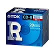 TDK �f�[�^�pCD-R 700MB 32�{���Ή� �z���C�g���[�x���i�m���v�����^�u���j 5mm�v���P�[�X 20���p�b�N CD-R80TFX20A