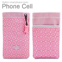 iPhone4S Phone Cell フォンセル スマホ/iPod/iPhone　巾着型　携帯ケース ピンク　BA10011-P