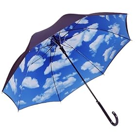 【クリックで詳細表示】ジャンプ傘 青空(男女兼用) 60cm
