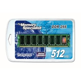 【クリックで詳細表示】Transcend 512MB DDR266 DIMM MEMORY TS266D-512