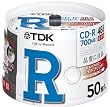 TDK CD-R 700MB 48X �z���C�g���C�h�v�����^�u�� ���{�� 50�� �X�s���h�� CD-R80PWDX50PB