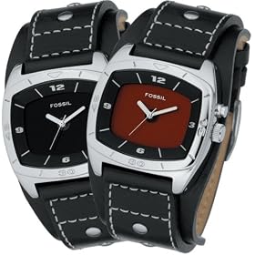 FOSSIL (�t�H�b�V��) �r���v KALEIDO �u���b�N/���b�h�p�l�� AM3696 ���j�Z�b�N�X [���K�A���i]