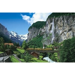 【クリックでお店のこの商品のページへ】めざせ！パズルの達人 1000ピース ラウターブルンネンと登山鉄道 11-401