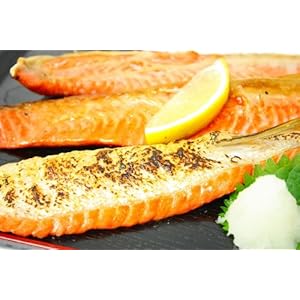 築地の特上！塩紅鮭ハラス1ｋg前後（天然・甘口）♪一番おいしい脂が乗った大トロ部分★こんがりトロけます！【鮭】【さけ】【しゃけ】