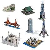  【３Ｄパズル】 ミニ有名建築パズル 8IN1 セット 2