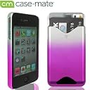Case-Mate iPhone4 専用 カードホルダー付ハードケース ID Case マット・ロイヤル・ピンク CM012228